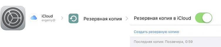 Рез копия iCloud