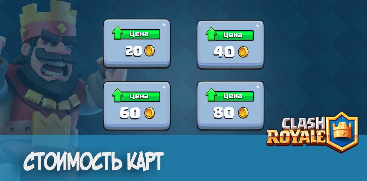 Clash Royale Стоимость карт