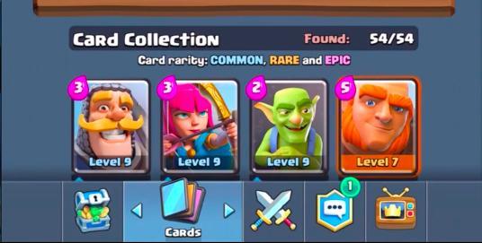 54 карты Clash Royale