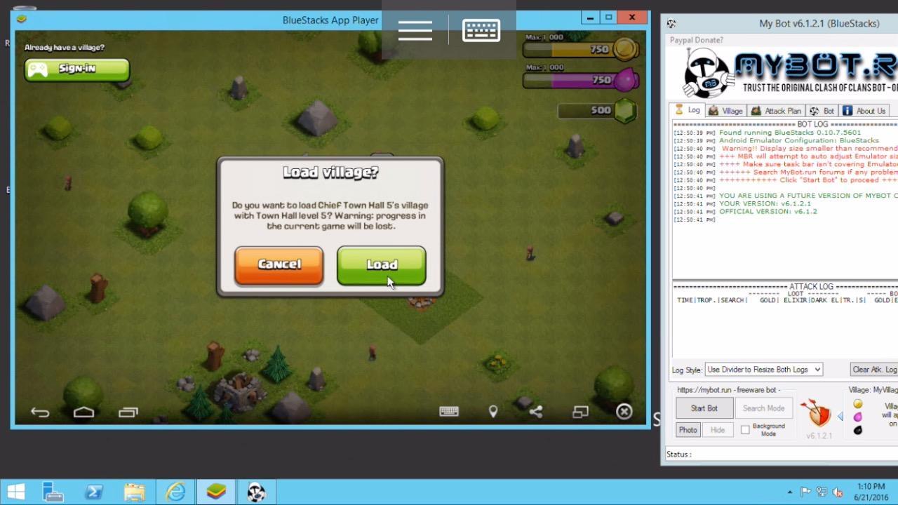 coc acc bluestacks