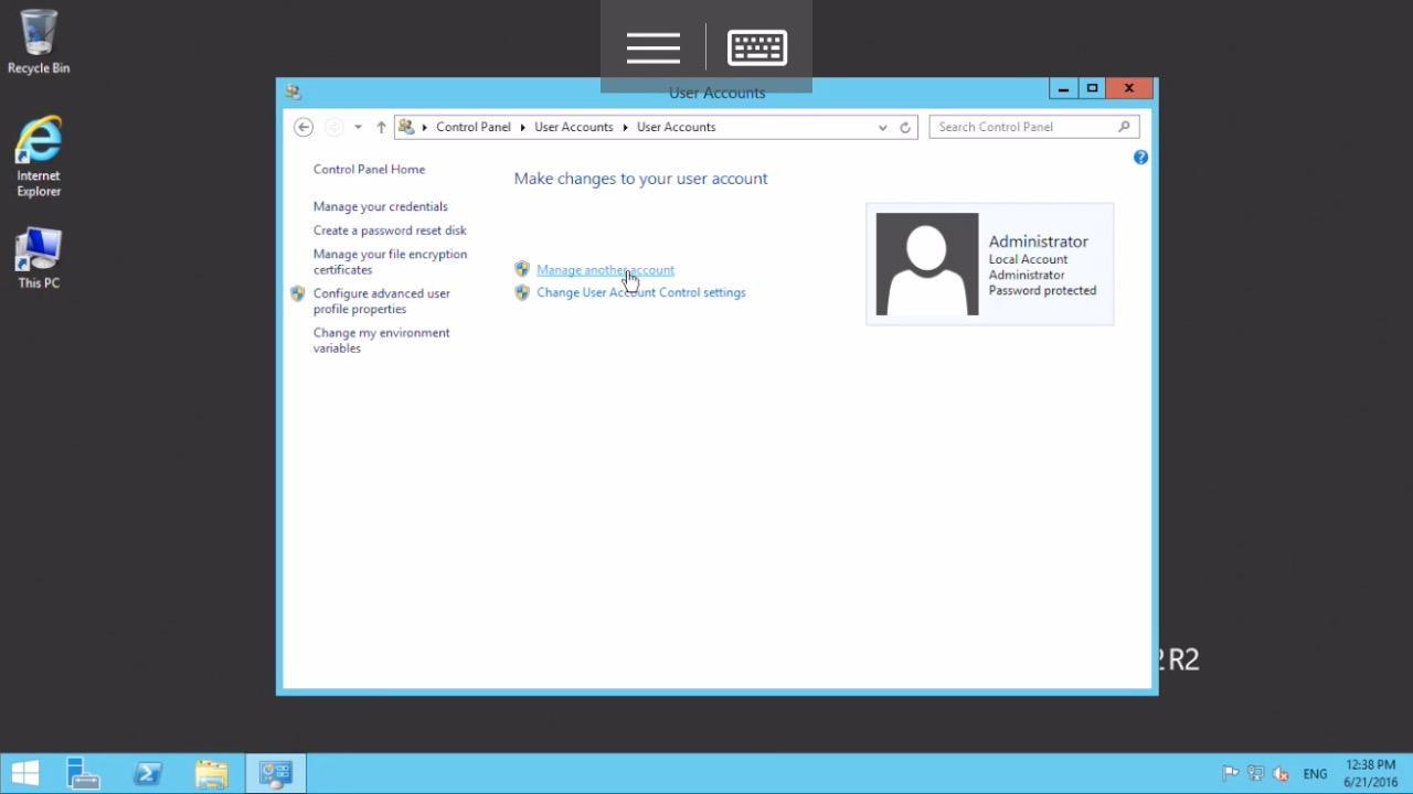 manage accounts