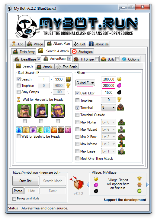 Active Base Search Mybot