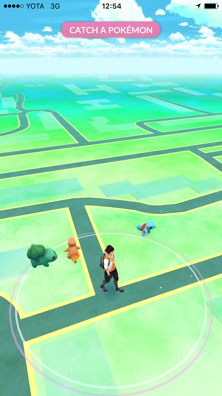 pokemon go начало