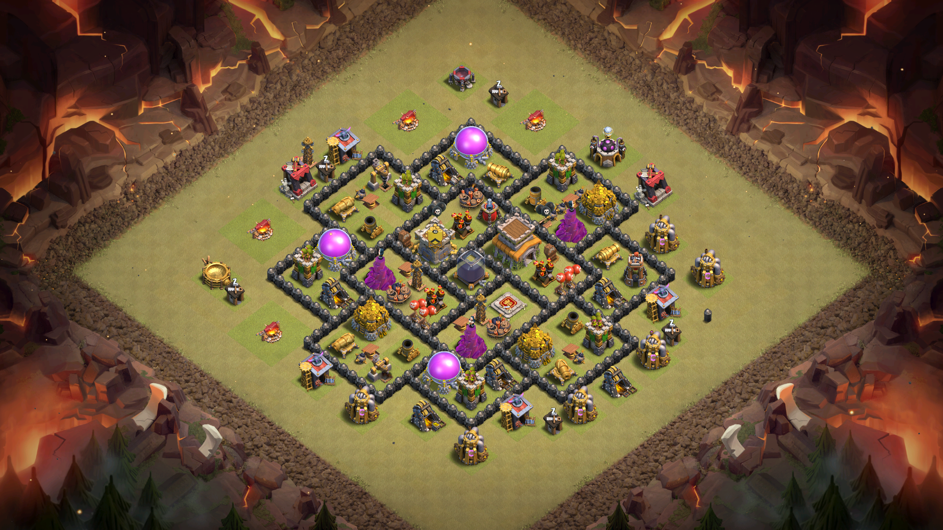 База для ТХ8 февраль 2017 - Clash of Clans