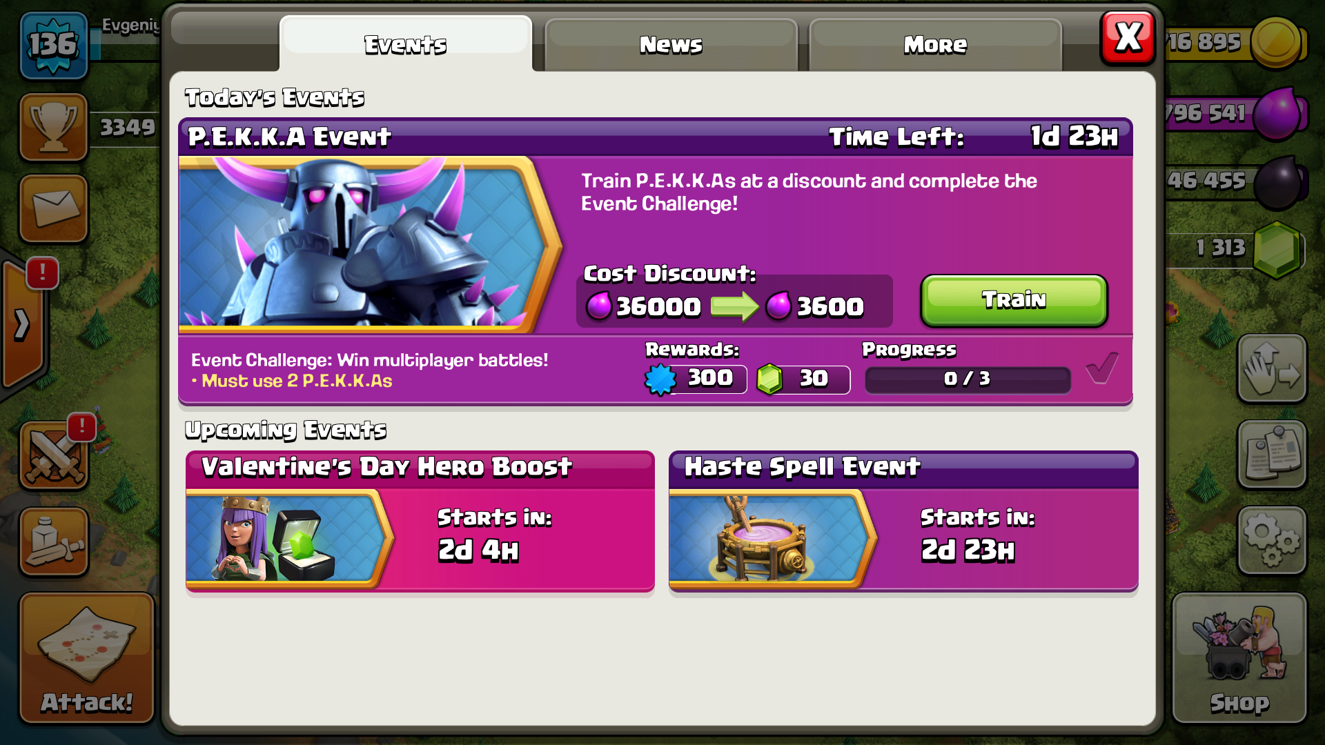 Событие ПЕККА Clash of Clans