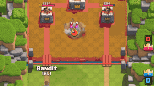 Bandit Clash Royale Gamplay GIF