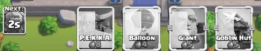 Early test Clash Royale Deck Footer