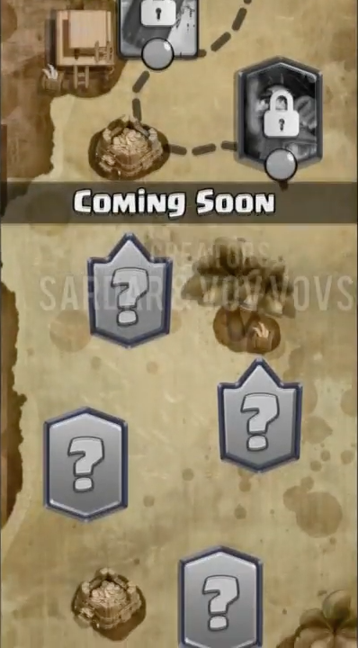 Карта прохождения в Clash Royale