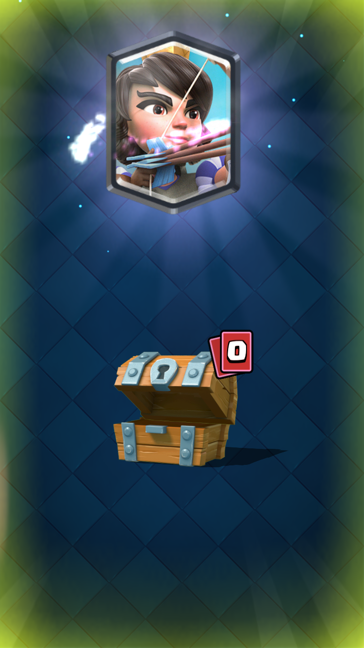 Принцесса из бесплатного сундука в Clash Royale