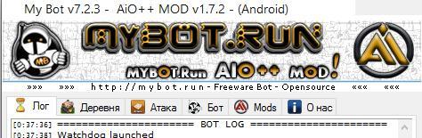Вкладки MyBot 7.2.3 AIO