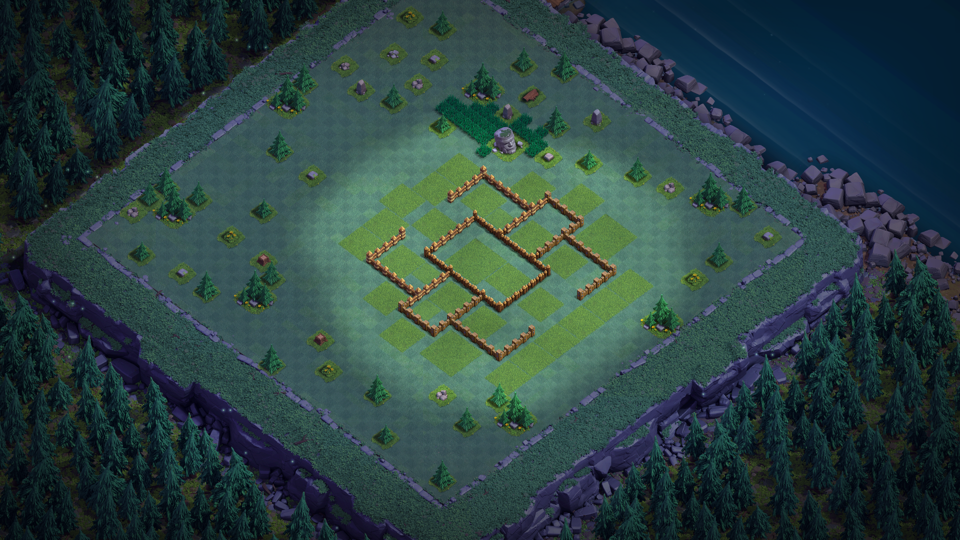 Дом строителя 5 расстановка забора Clash of Clans