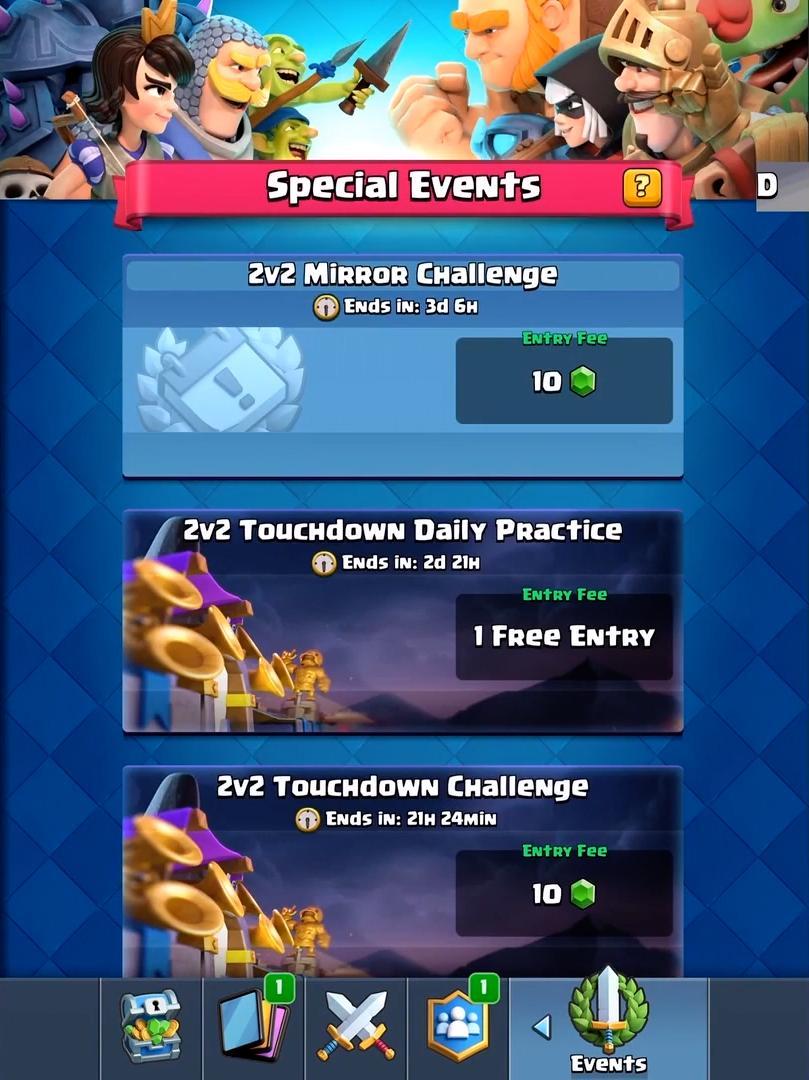 Special Events Clash Royale
