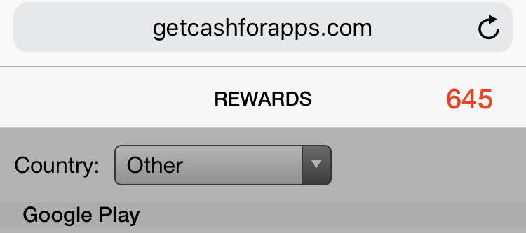 Баланс Cash for Apps