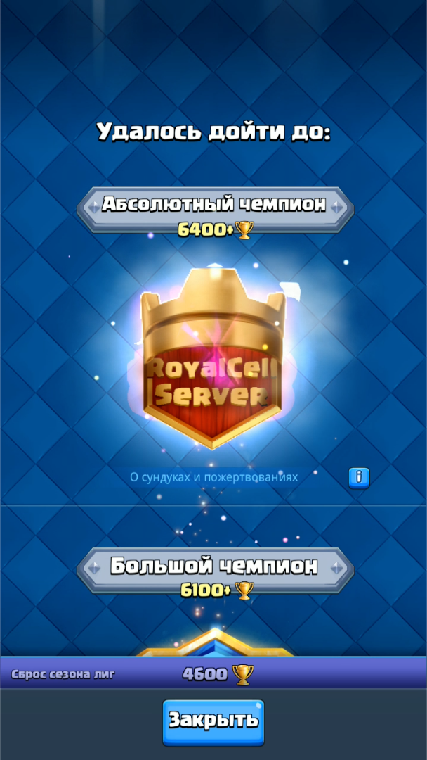Лиги на сервере RoyalCell