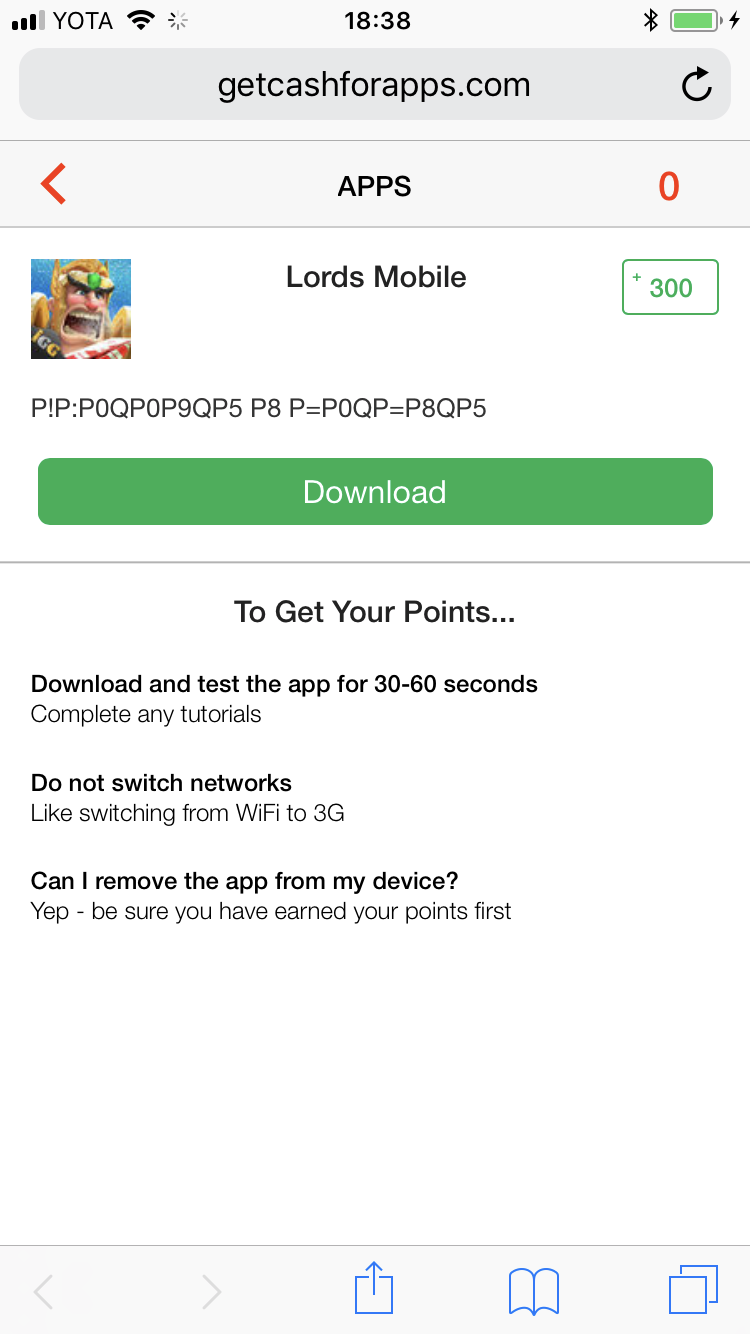 Lords Mobile в Cash for Apps