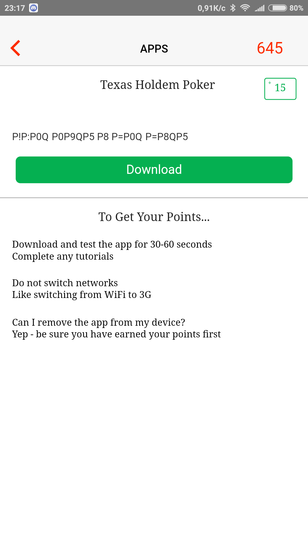 Приложения в Cash for Apps Android