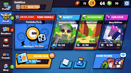 Открытие боксов в Brawl Stars