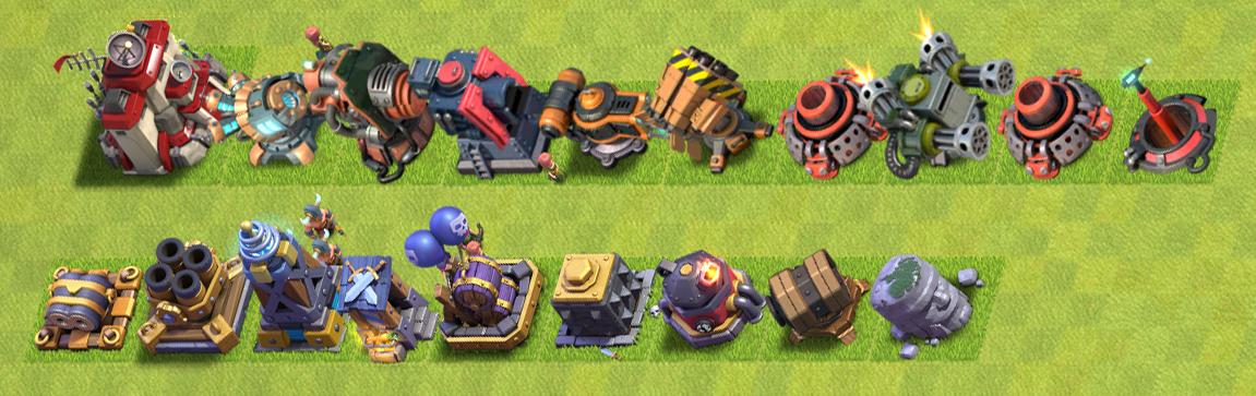 Башни из Boom Beach на сервере Clash of Clans