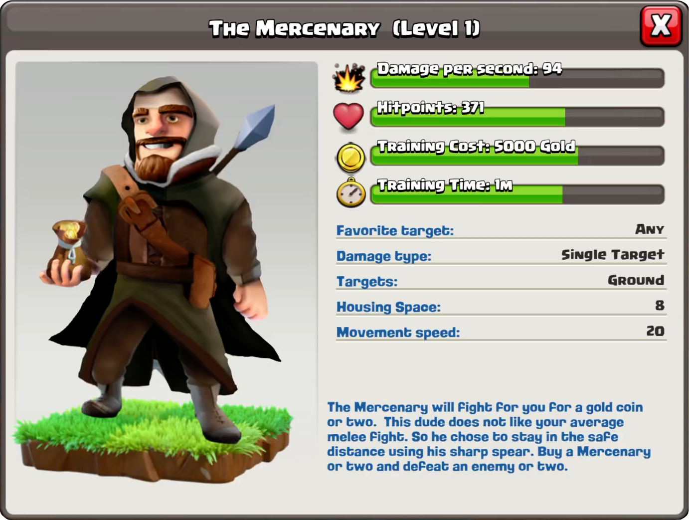 Наемник - Clash of Clans