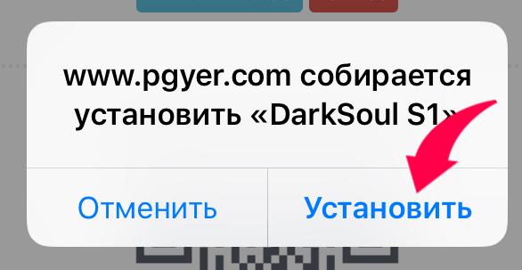 Подтверждение установки сервер Clash of Souls