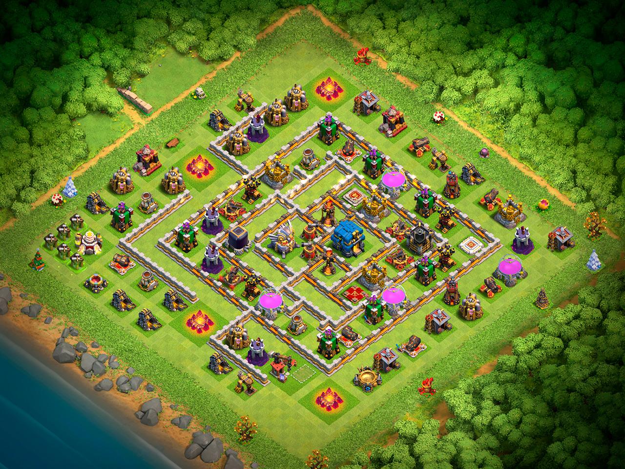 Расстановка ТХ 12 - Clash of Clans