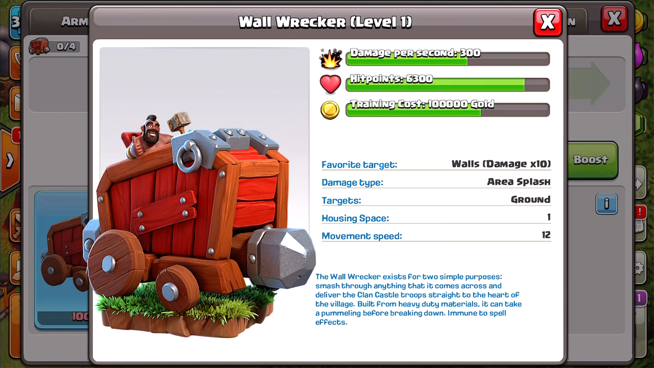 Разрушитель стен/ Wall Wrecker - Clash of Clans