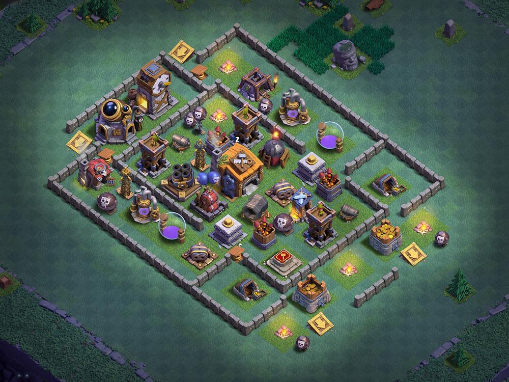 Расстановка ДС 7 с ловушками - Clash of Clans