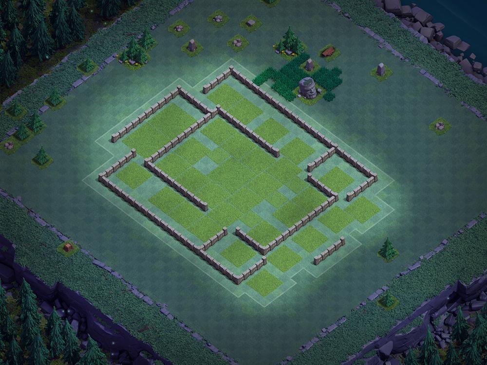 Расстановка ДС 7 с одним забором - Clash of Clans