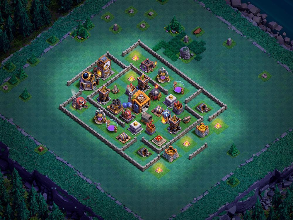 Расстановка без ловушек ДС 7 - Clash of Clans