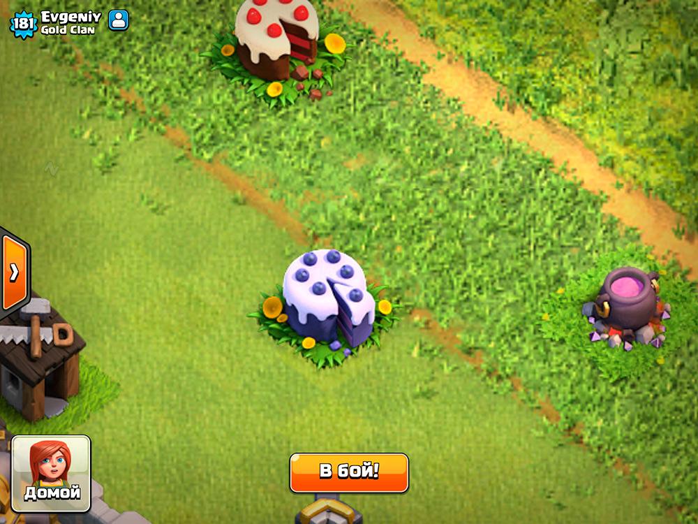 Торт в честь шестой годовщины Clash of Clans