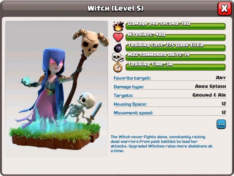 Ведьма 5 уровень - Clash of Clans