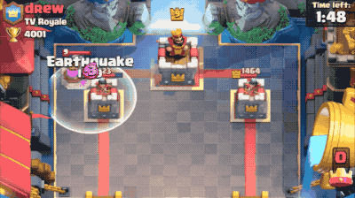 Анимация землетрясения в Clash Royale