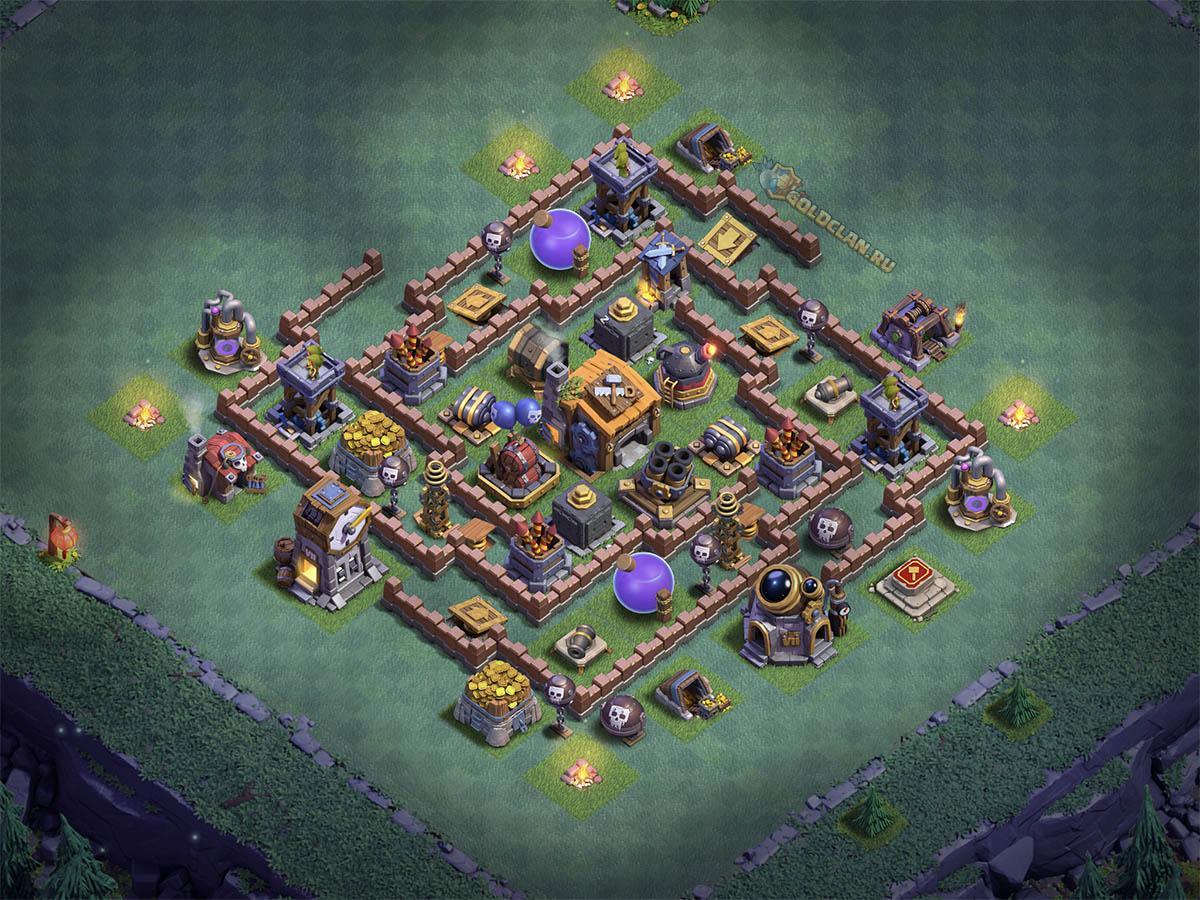 Апрельская база ДС 7 в Clash of Clans