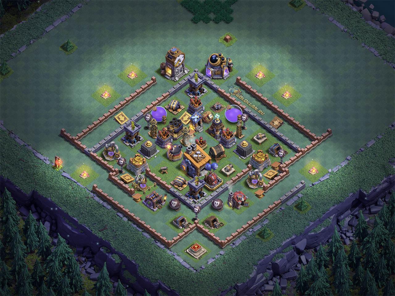 База в Clash of Clans- Дом строителя 8