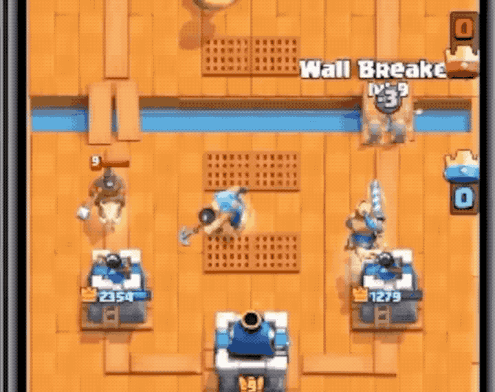 Анимация Рыбак в Clash Royale