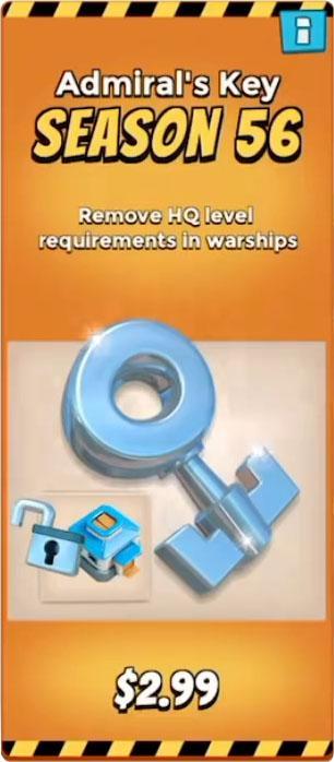 Ключ адмирала в Boom Beach