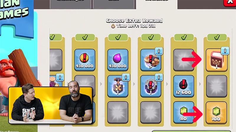 Выбор наград для старательных в играх кланов