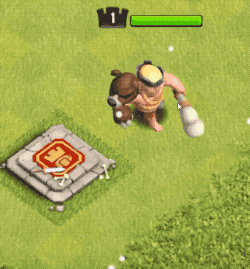 Анимация атаки Дикого Короля в Clash of Clans