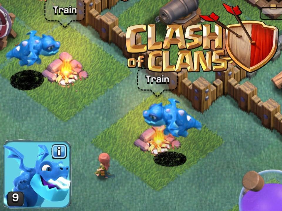 Электрический дракончик в Clash of Clans