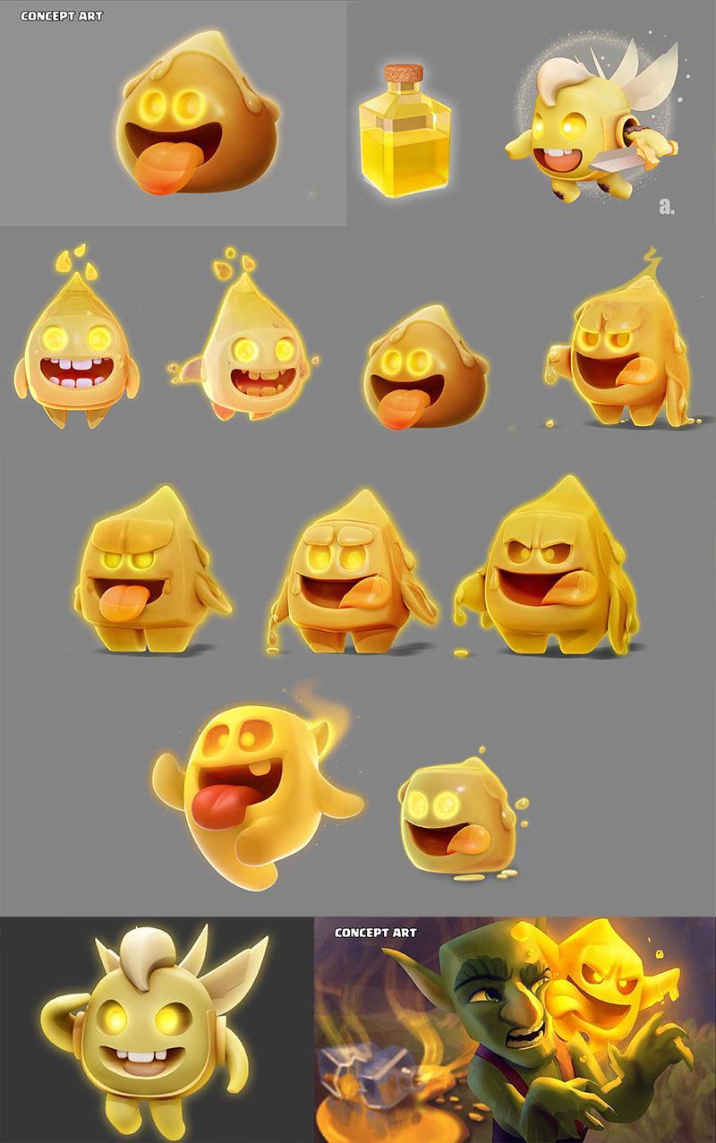 Концепты для Духа исцеления в Clash Royale