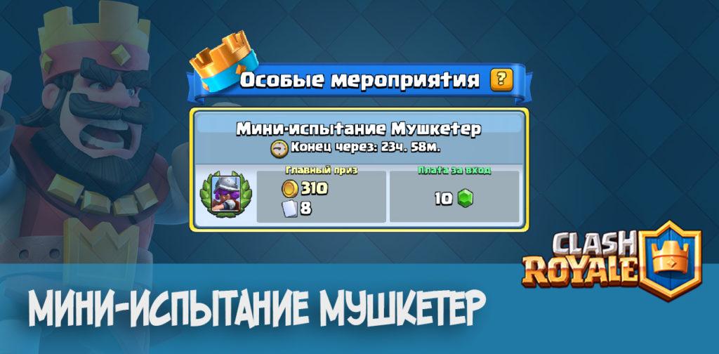 Мини-испытание Мушкетер