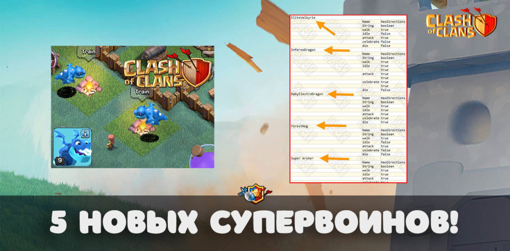 Новые супервоины в Clash of Clans