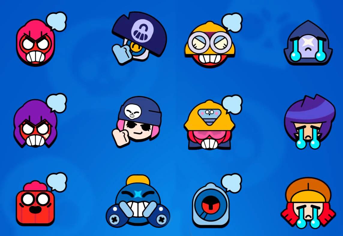 Эмодзи в Brawl Stars