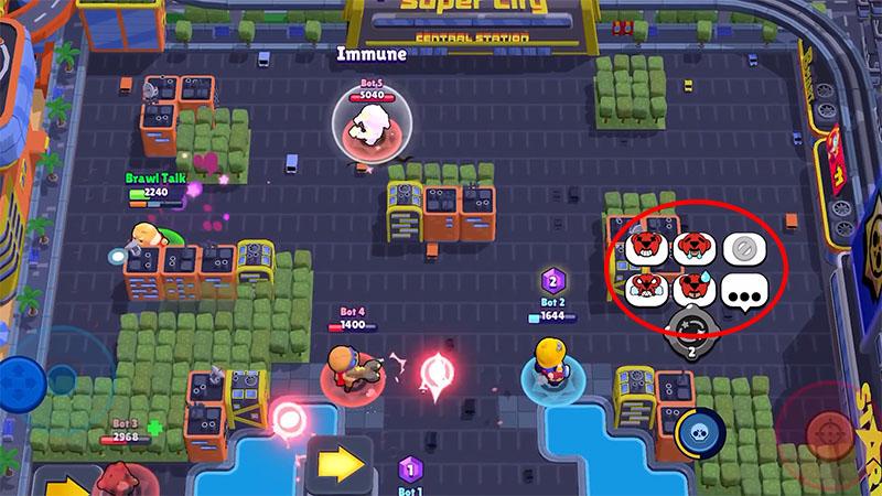 Кнопка эмодзи в бою - BrawlStars