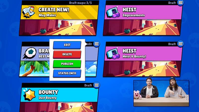 Публикация карт в Brawl Stars