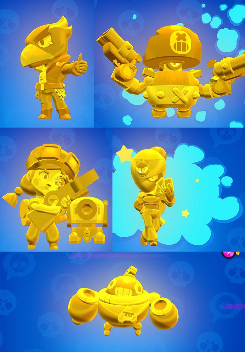Золотые и серебряные скины - Brawl Stars