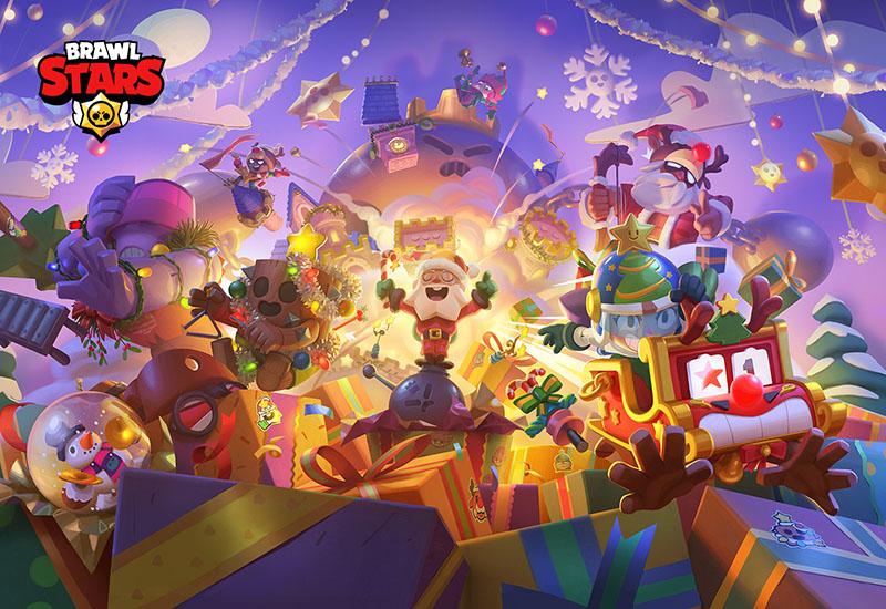 Новогодний загрузочный экран в Brawl Stars