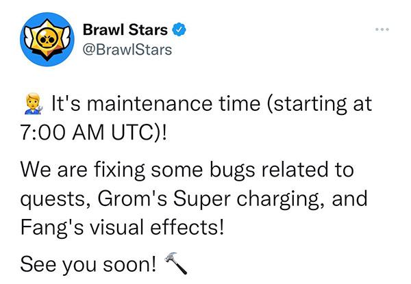 Тех. перерыв в Brawl Stars 18.02.22