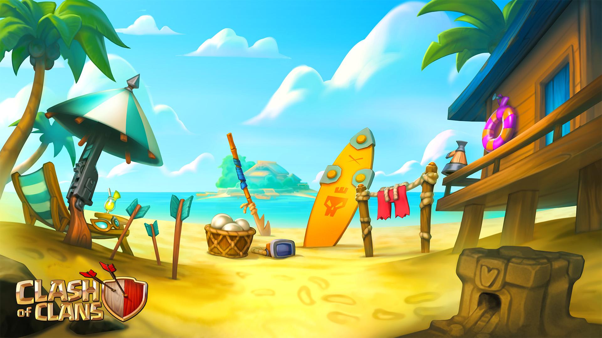 Летние скины в Clash of Clans