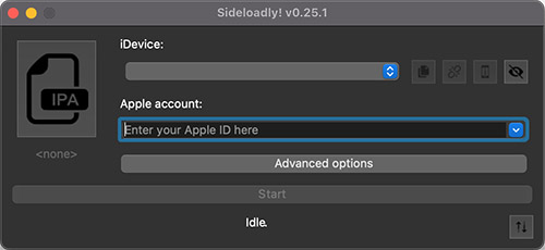 Sideloadly 0.25.1 Mac OS
